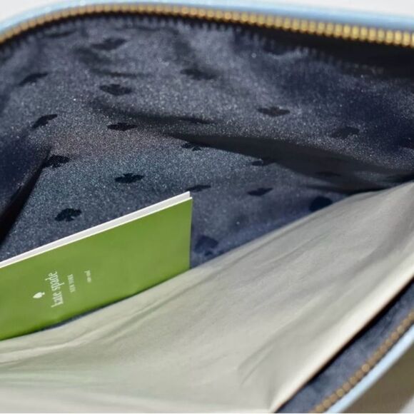 Kate Spade Stripe Multi-Color Tassel Canvas Bag clutch pouch NWT - Picture 5 of 5